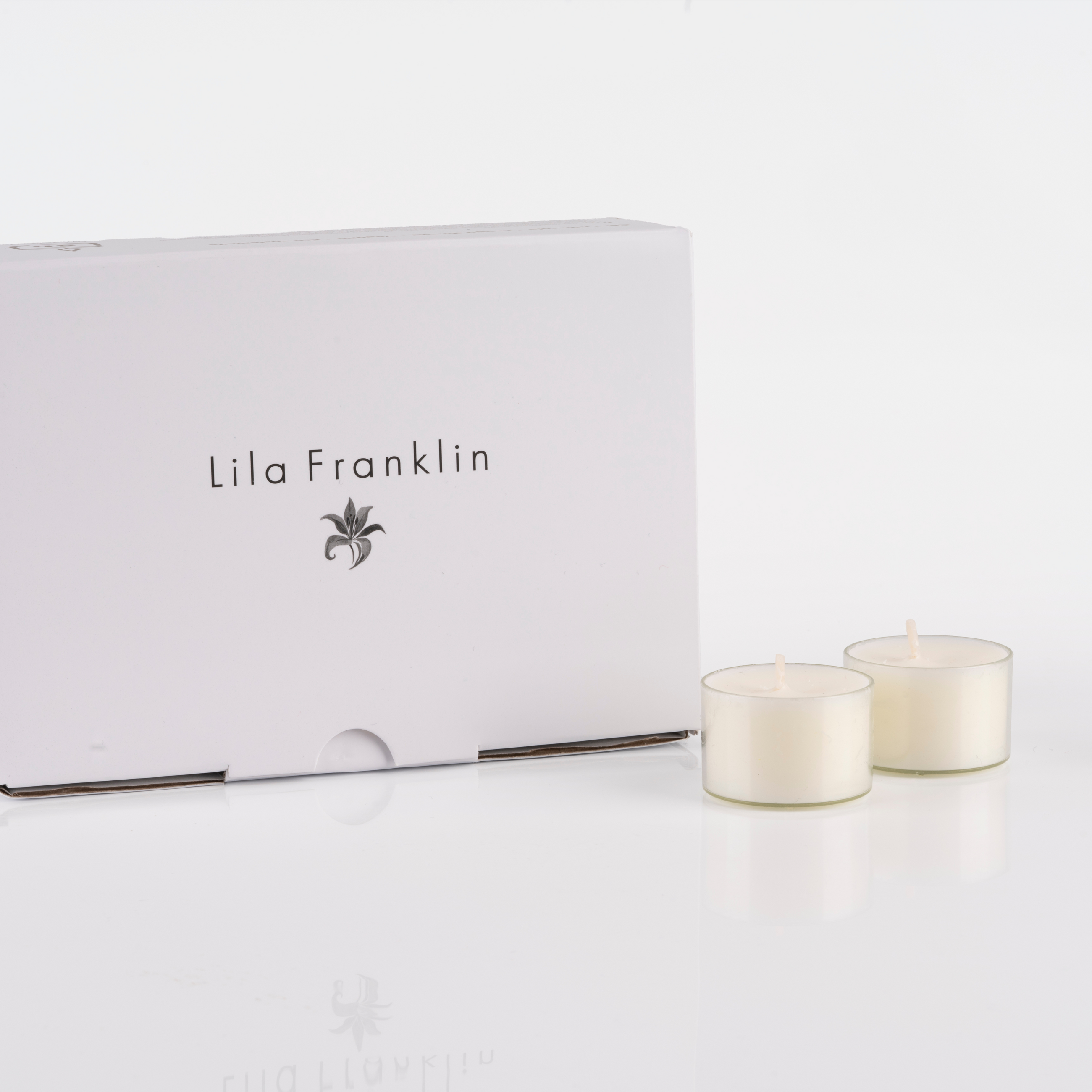 Candele Tealight Bianche - Set da 24 candeline non profumate