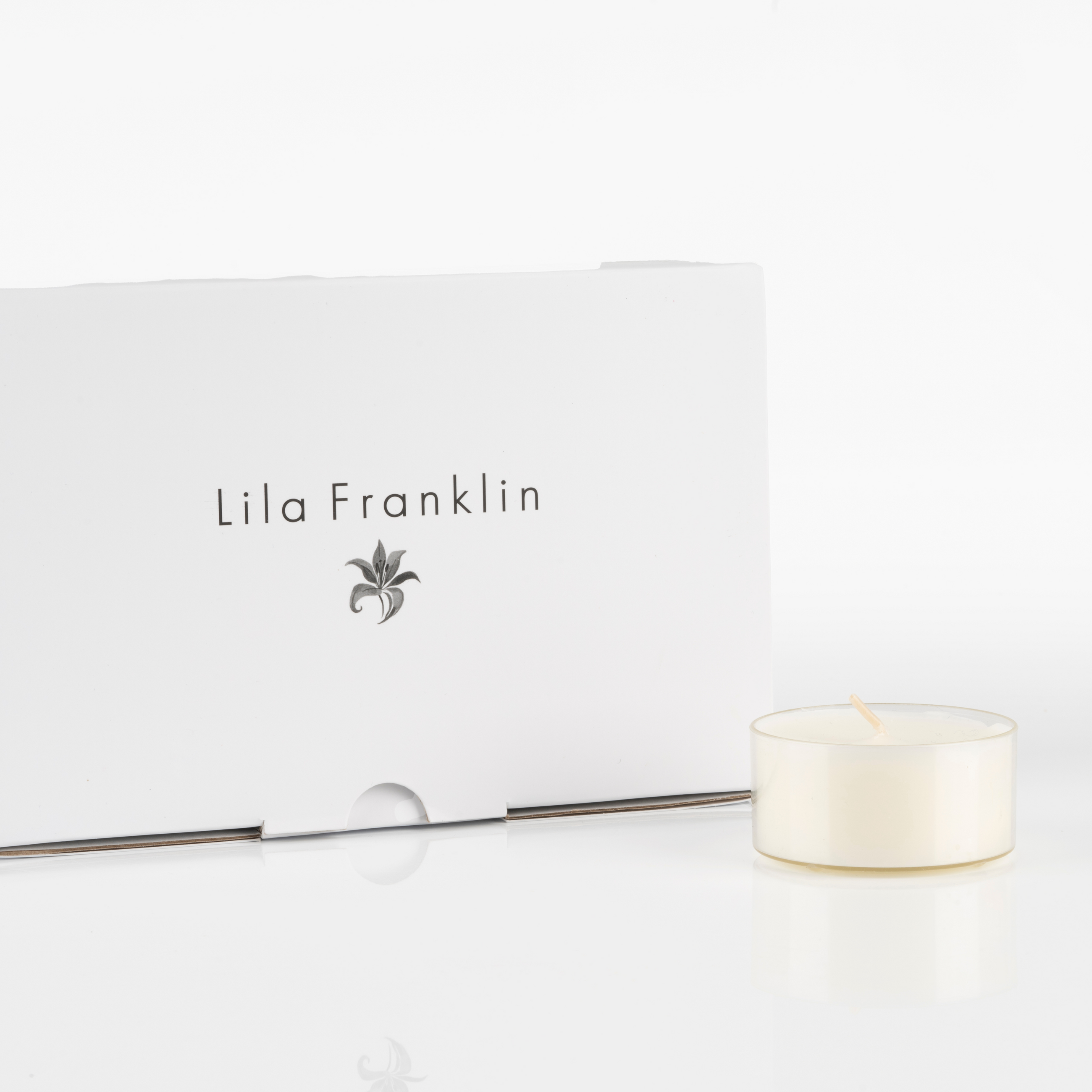 Candele Tealight Bianche - Set da 12 candeline non profumate