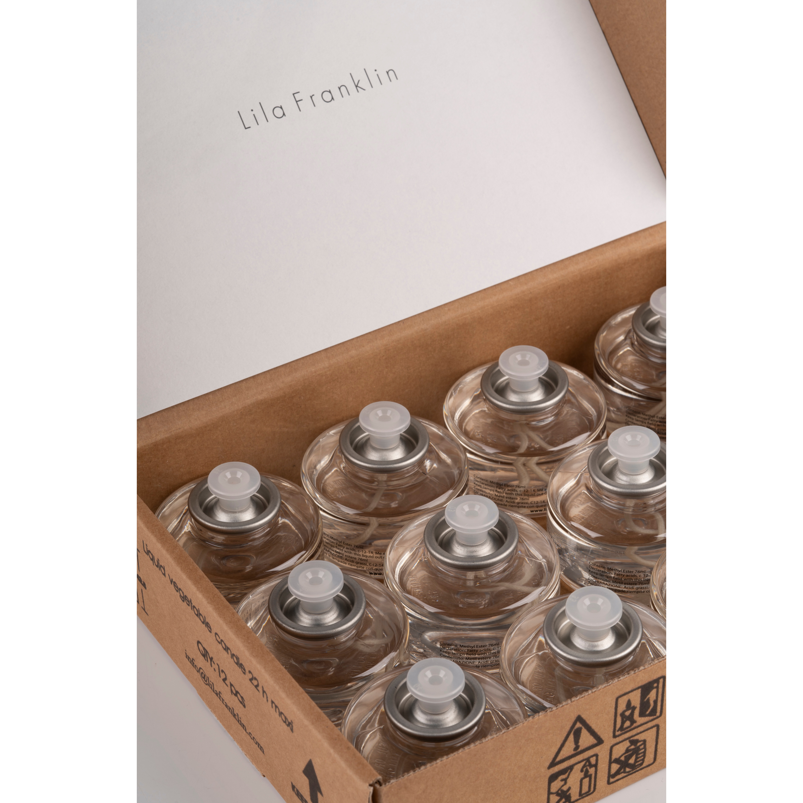 Candele a Cera Liquida Vegetale - 22 ore