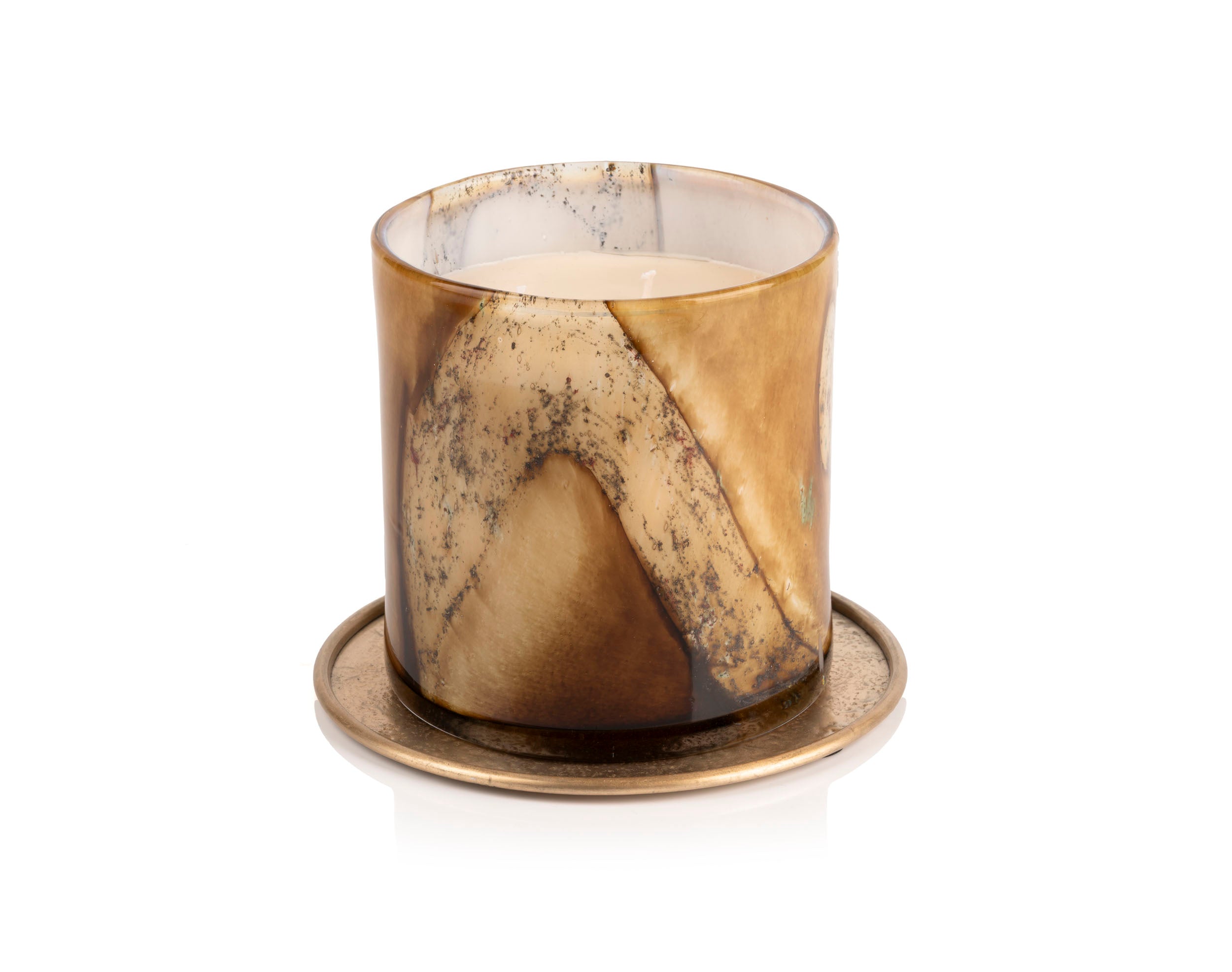 Olivia - Candela Limited Edition – Vetro Artistico Effetto Marmorizzato