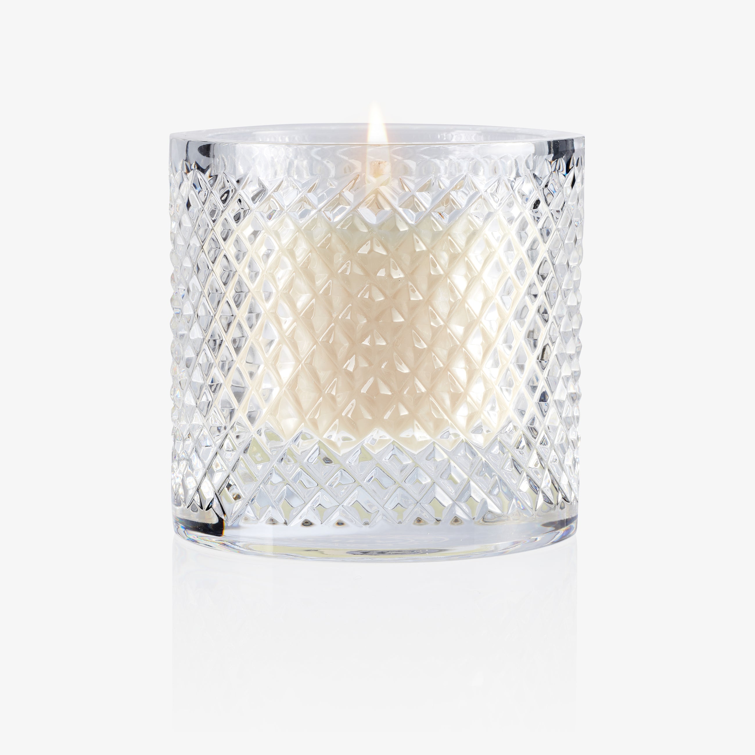 Candela Lidia - Cristallo Trasparente Motivo a Rete