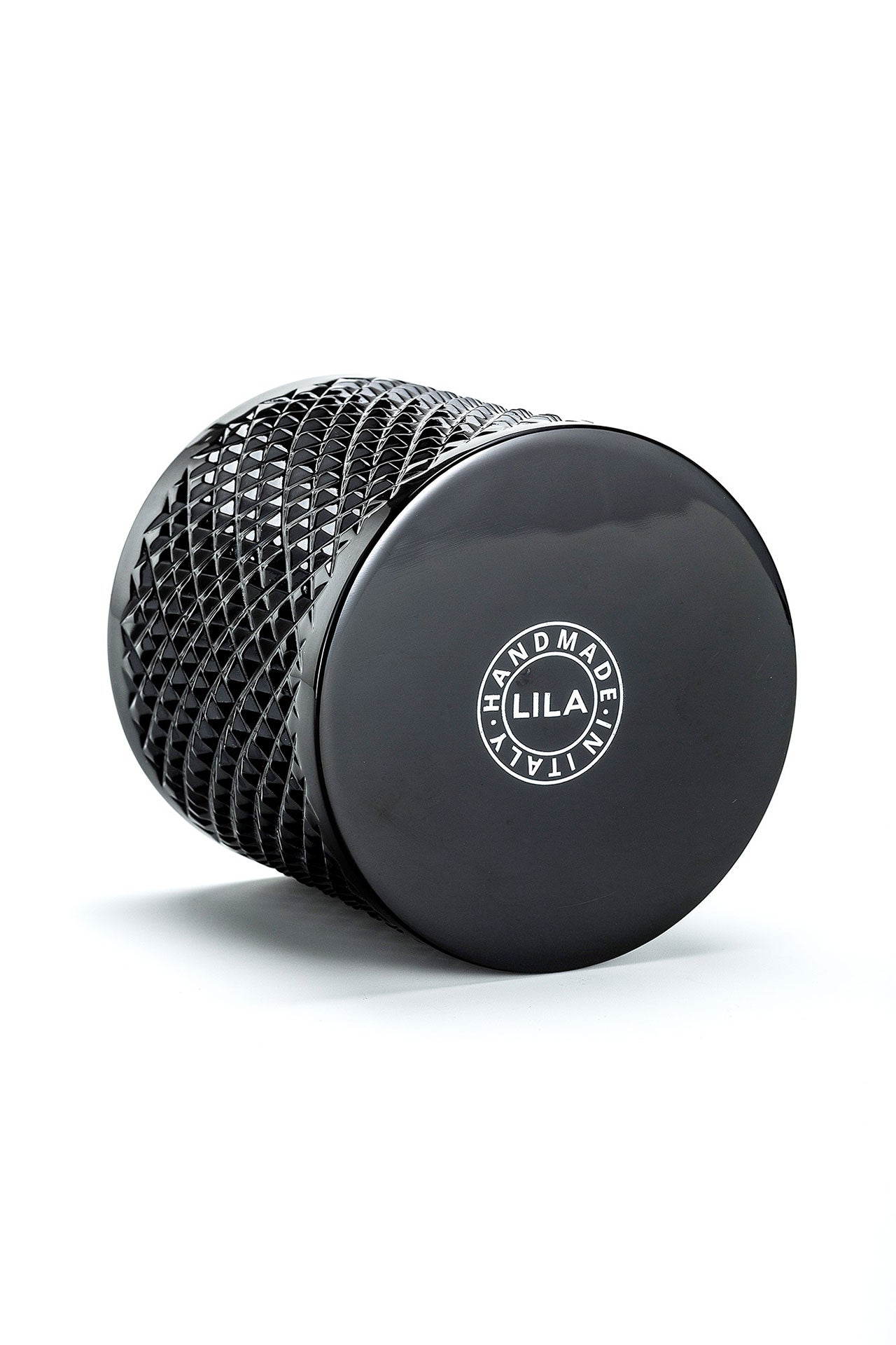Lidia Candle - Black Crystal Net Pattern