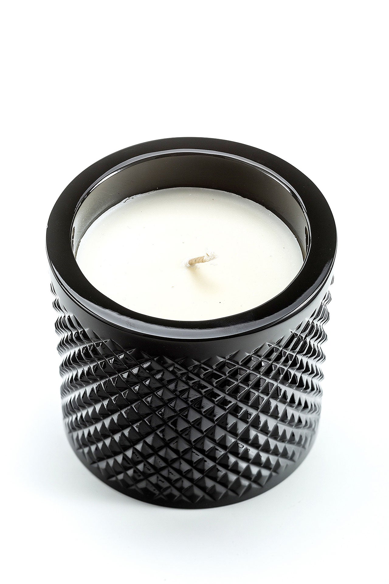 Lidia Candle - Black Crystal Net Pattern