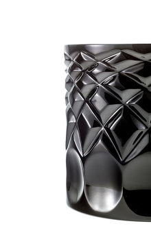 Lidia Candle - Black Crystal Carved Pattern