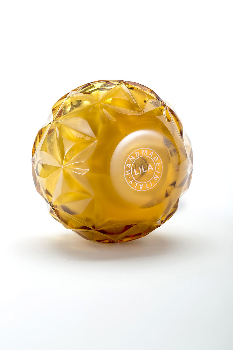 Lili Candle - Amber Crystal Petals Motif