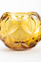 Lili Candle - Amber Crystal Petals Motif