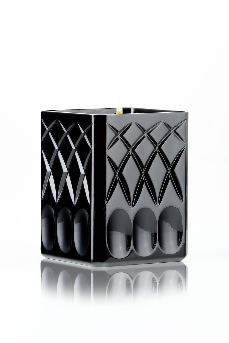 Lipe Candle - Shiny Black Crystal Geometric Decorations