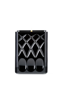 Candela Lipe - Cristallo Nero Lucido Decori Geometrici