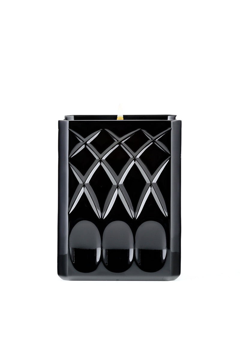 Lipe Candle - Shiny Black Crystal Geometric Decorations