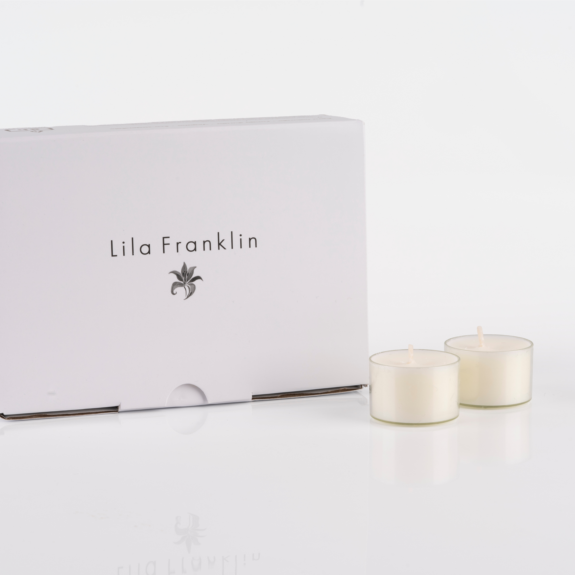 Candele Tealight Bianche - Set da 24 candeline non profumate