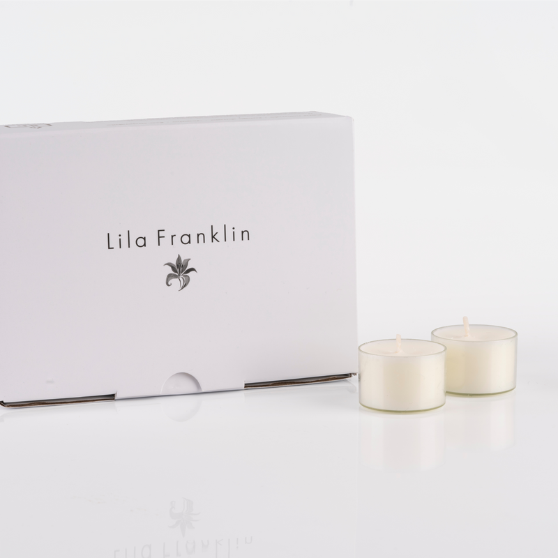 Candele Tealight Bianche - Set da 24 candeline non profumate