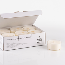Candele Tealight Bianche - Set da 12 candeline non profumate