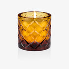Lidia Candle - Amber Crystal Diamond Motif