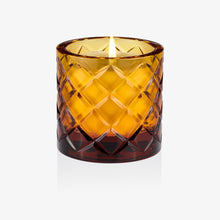 Lidia Candle - Amber Crystal Diamond Motif