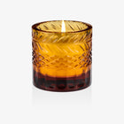Lidia Candle - Amber Crystal Autumn Leaf Motif