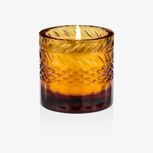 Lidia Candle - Amber Crystal Autumn Leaf Motif
