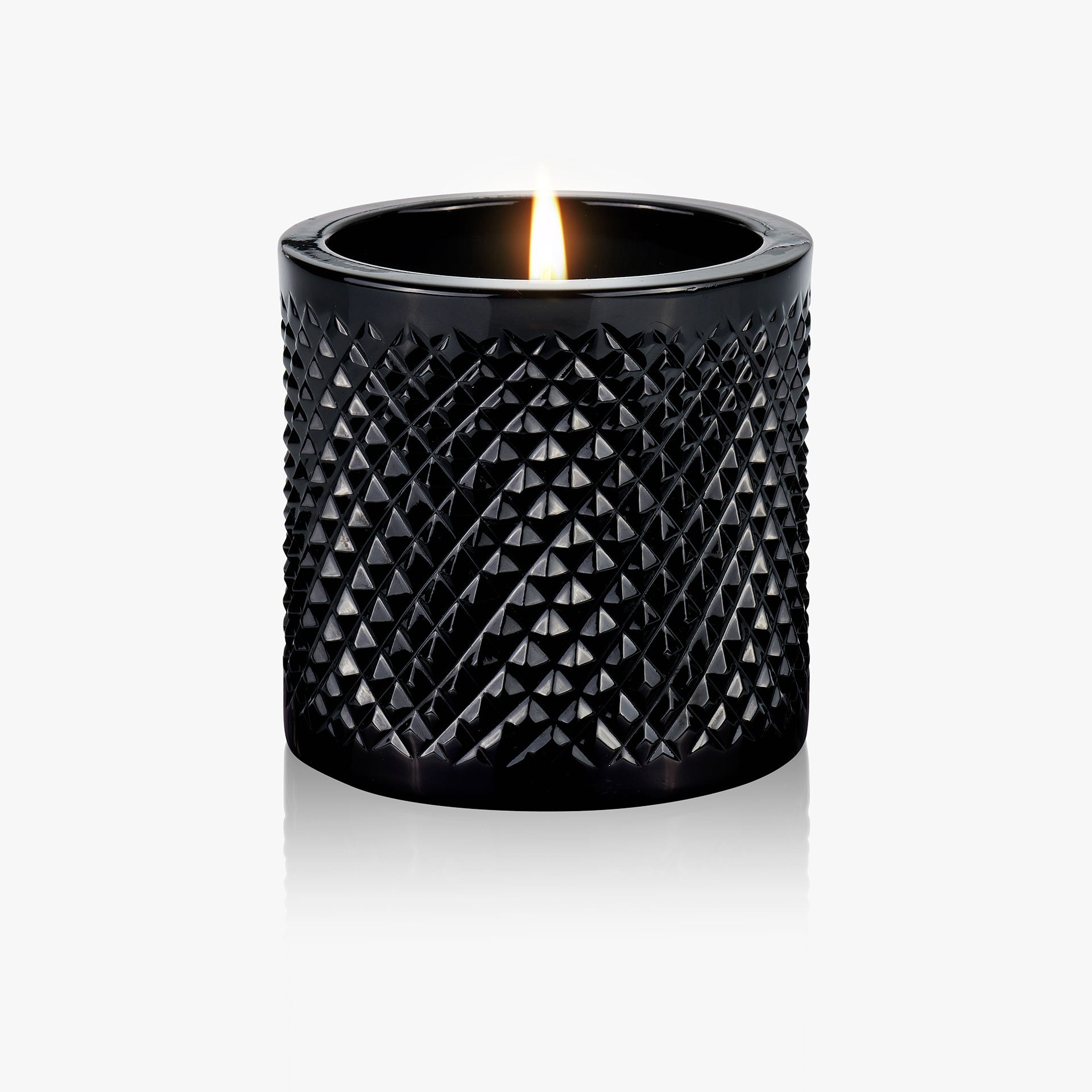 Lidia Candle - Black Crystal Net Pattern