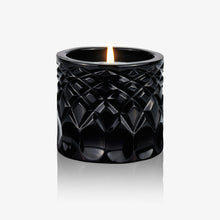 Lidia Candle - Black Crystal Carved Pattern
