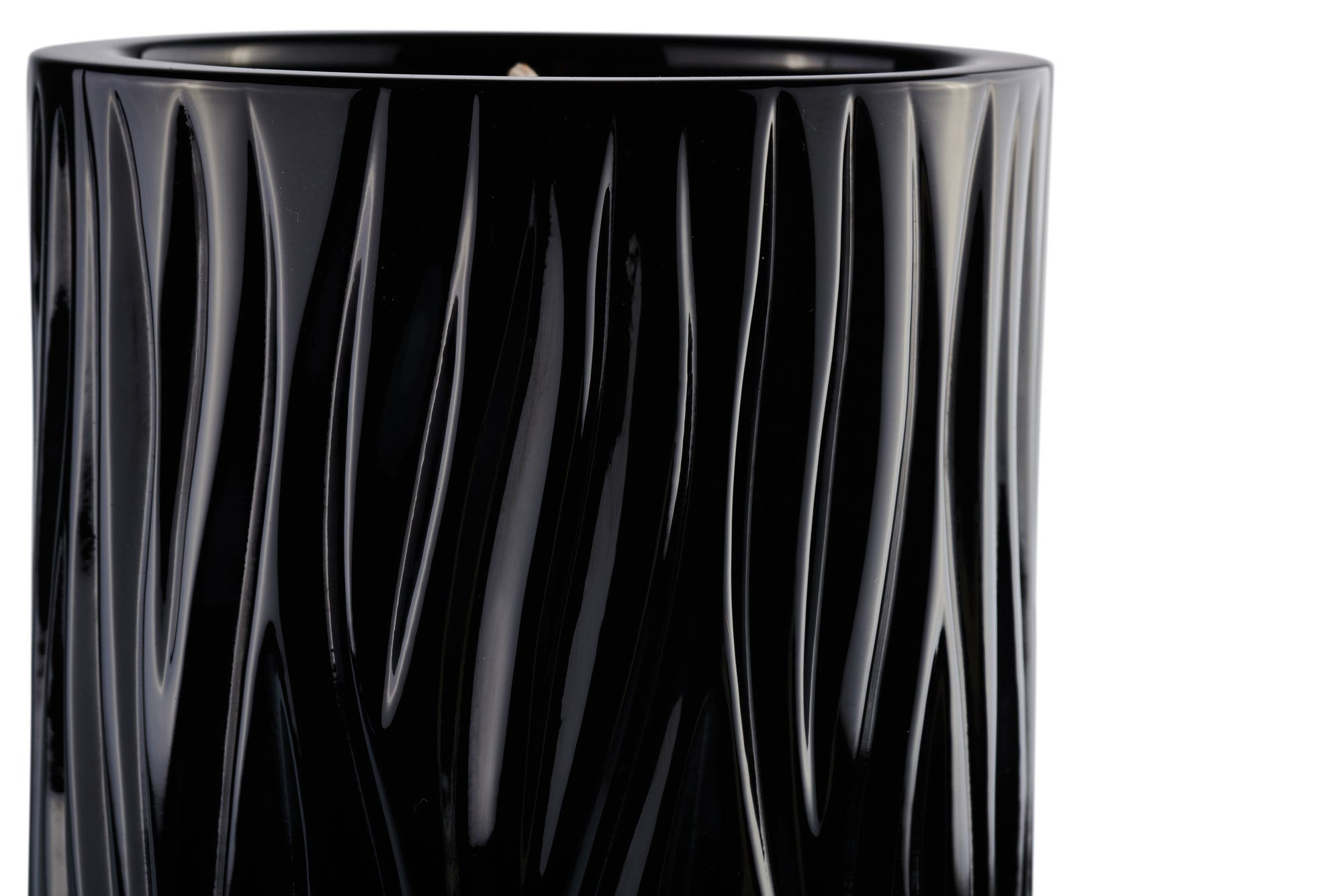 Lidia Candle - Black Crystal Floating Pattern
