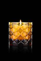 Lidia Candle - Amber Crystal Diamond Motif
