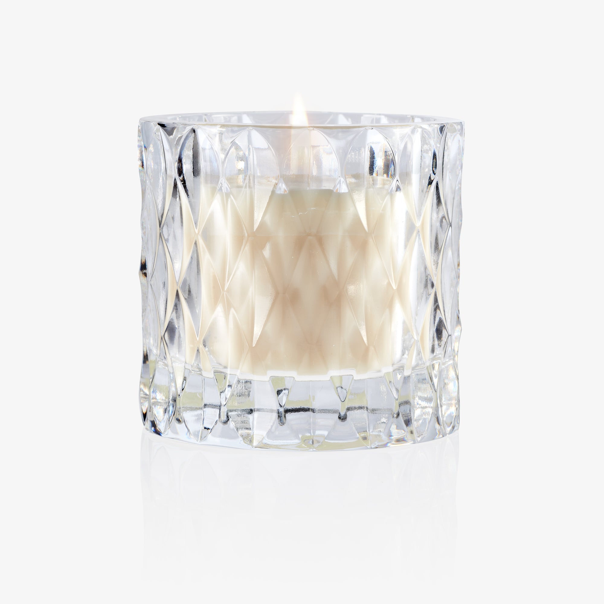 Lidia Candle - Transparent Crystal Modern Motif