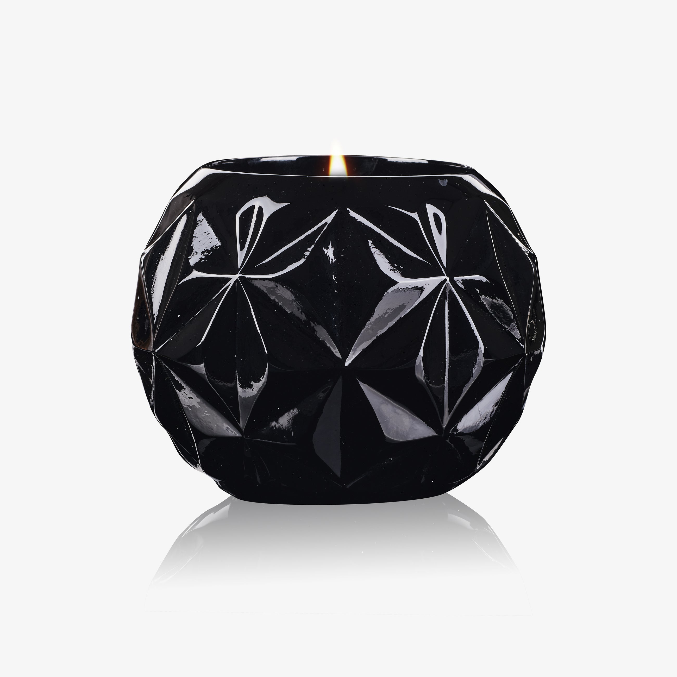 Lili Candle - Geometric Black Crystal