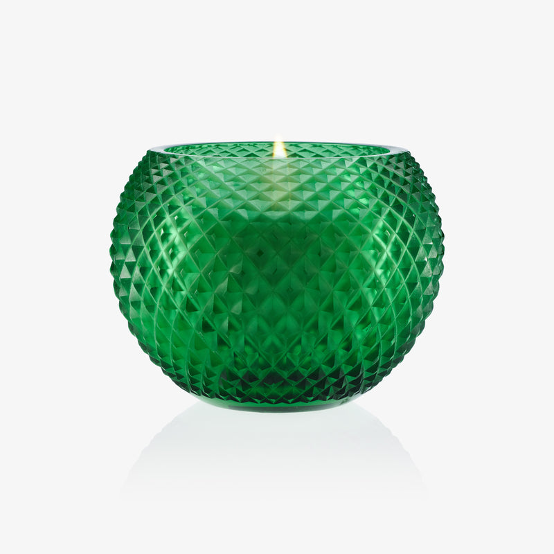 Lili Candle - Green Crystal Net Pattern