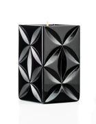 Lipe Candle - Shiny Black Crystal Geometric Floral Patterns