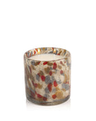 Limited Edition Candle – Multicolored Spotted Artistic Glass