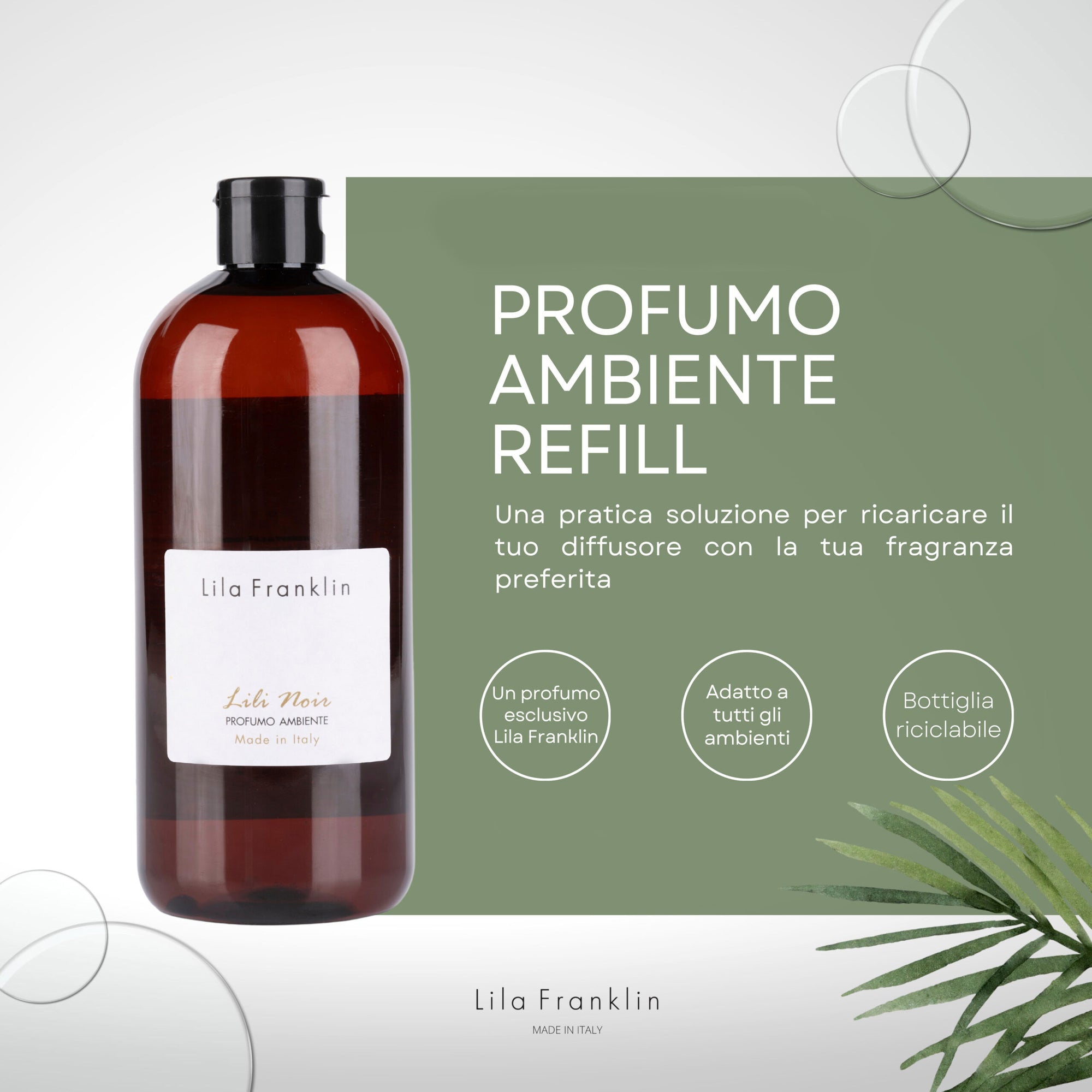 Ricarica diffusore fragranza 500ml - Lili Noir